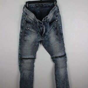 Rok, Jeans, Men's 34 by 32, Blue, MINIMAL USE